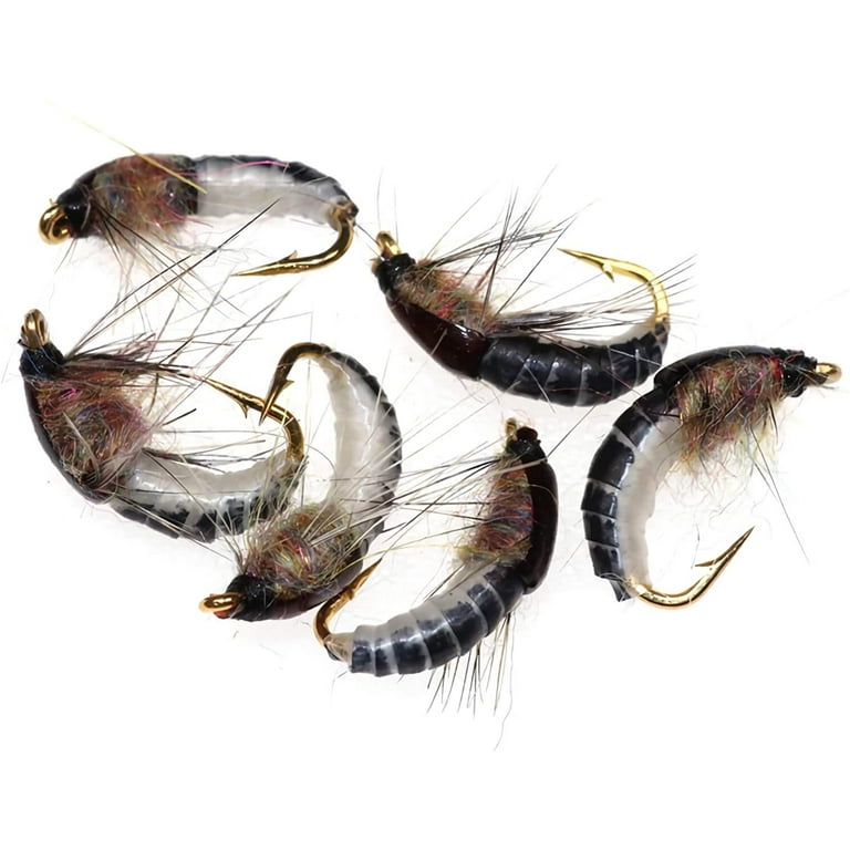 Fly Fishing Flies-6pcs Handmade Fly Fishing Lures-Wet Flies,Nymph 