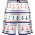 thumbnail image 2 of GZHJMY Anchor Pajama Pants Short for Men, Lounge Pants Lightweight Men Pajama Bottoms with Drawstring Pockets, Christmas New Year Birthday Gifts, X-Large, 2 of 7