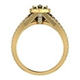 thumbnail image 3 of 14K Gold Wedding Ring Set Black Diamond Criss-Cross Halo Ring (I,I1), 3 of 5