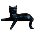 thumbnail image 3 of Estatua de gato, figura geométrica de gato, regalo artesanal, obra de arte, decoración del hogar, resina Gato mirando, 3 of 9