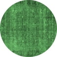 thumbnail image 1 of Ahgly Company Indoor Round Oriental Emerald Green Industrial Area Rugs, 8' Round, 1 of 4