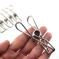 thumbnail image 1 of Hahiyo Pinzas Para Ropa Clips Para Virutas Todo Metal Acero Inoxidable Sin Manchas De Óxido Agarre Fuerte Con Viento Fuerte 3.4 Pulgadas Paquete De 14 Extra Grande No Se Deshaga Abierto De Par En Par, 1 of 5