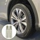 thumbnail image 2 of Oxidation Resistant High Shine Brass Metal Tire Valves Caps Secure Threaded Fit Rustproof Car Motorbike Accessories 2pcs, 2 of 5