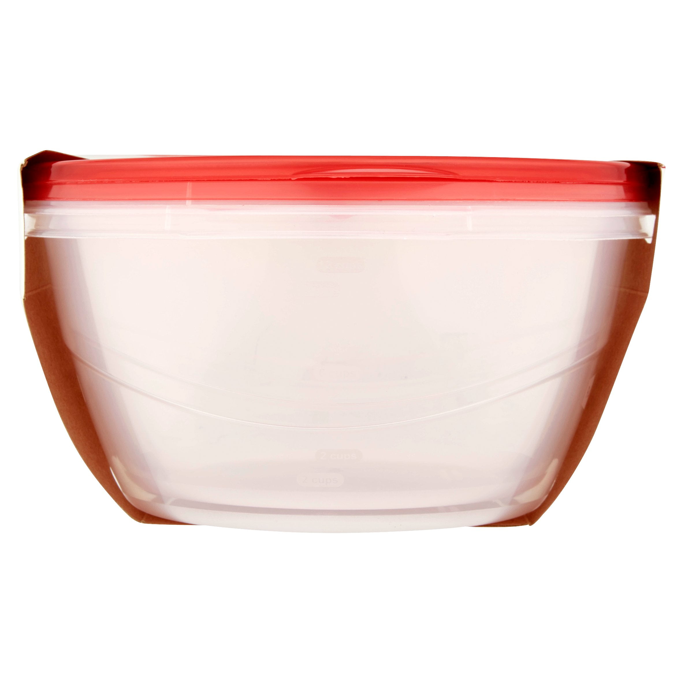  Rubbermaid Take Alongs Large Round Storage Container (Pack of  2) 15.7 Cups / 3.7 L - Red Top