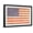 Black Frame, variant on Art.com Vintage American Flag Art Print by Alisa Foytik, Black Frame Wall Art, 44" x 32"