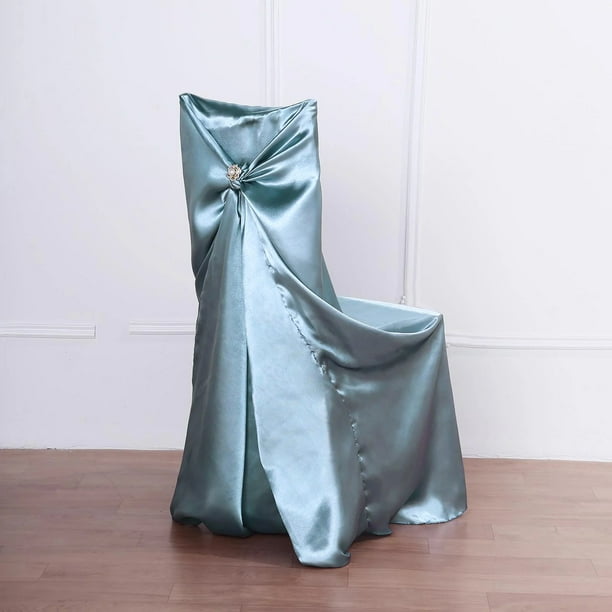 Efavormart Purple Chair Covers For Party 50 PCS Universal Satin
