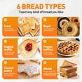 thumbnail image 3 of Secura 2 Slice Toaster, Fully Automatic Digital Stainless Steel Toaster with Countdown Timer & Keep Warm Function, 6 Browning Levels, Bagel/Defrost/R, 3 of 7