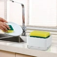 thumbnail image 1 of Fiudx Dispensador de Jabón, Bomba de Espuma Automática, Práctico Dispensador de Detergente, Esencial para La Cocina Que Ahorra Espacio, Fácil de Usar, Función de Secado de Esponja, Plástico Blanco, T, 1 of 1