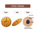 thumbnail image 7 of Unique Creative Pumpkin Clock Wall Decor 10-Inch Silent Wooden Wall Clock, Battery Operated (AA Batteries Not Included), Artistic Home Decor, 7 of 7