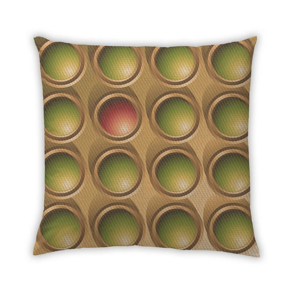 Ahgly Company Indoor Square Contemporary Throw Pillow, 18 inch by 18 inch