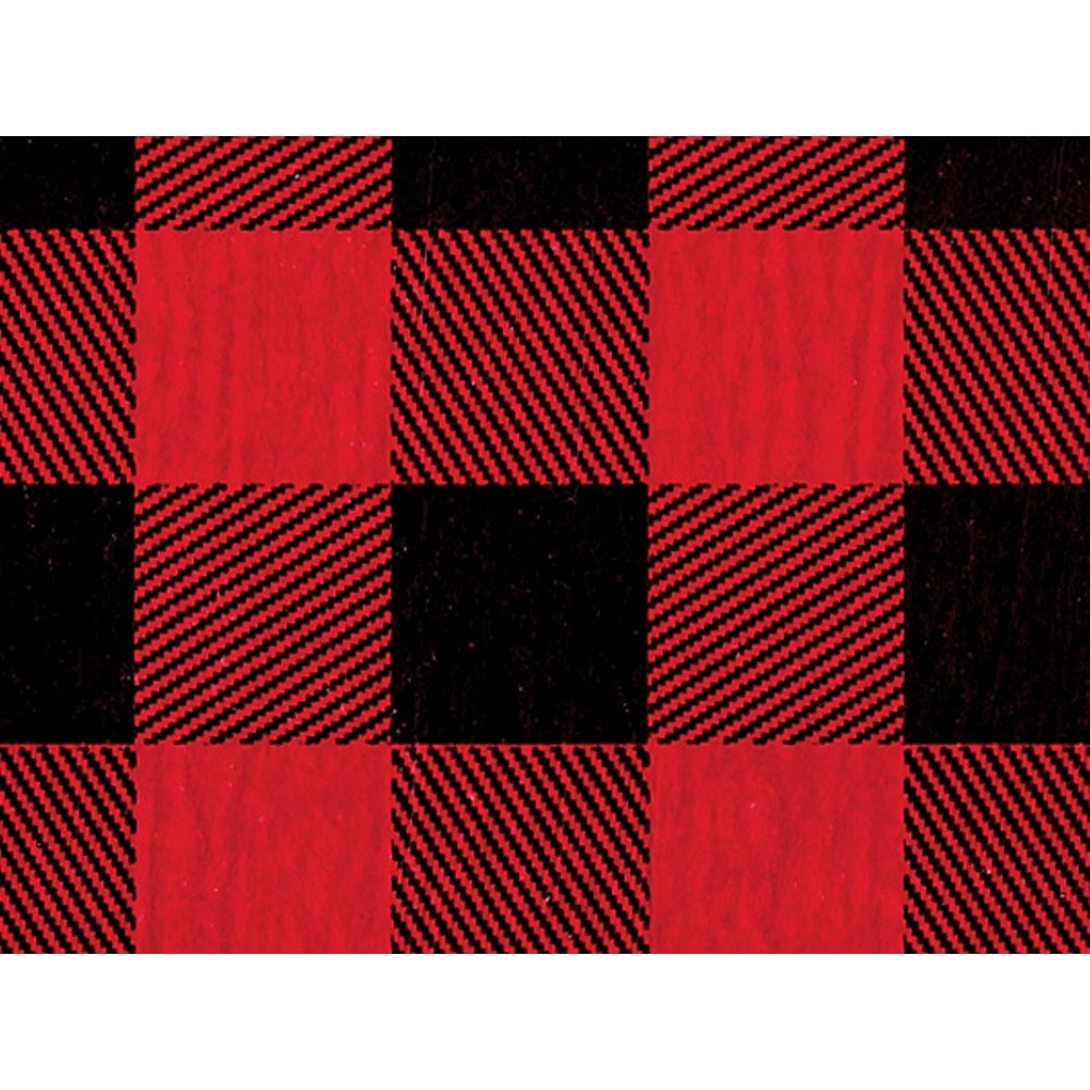 100 Pieces Christmas Tissue Paper Buffalo Plaid Check Wrapping Paper Red Black 