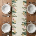 thumbnail image 6 of Vintage Green Cactus Table Runner - 90 Inch Long, Kitchen Dining Table Runner Dresser Scarves, Spring Floral Watercolor Botanical Farmhouse Decor for Coffee Tables Wedding Party Banquet, 6 of 8