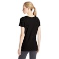 thumbnail image 2 of Hanes Maillot Flammé pour Femmes à Col en V Froncé, TG, Noir, 2 of 2