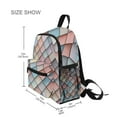 thumbnail image 3 of FORMRS School Backpack with Front Zippered Pocket 12" Student Travel Daypack, Red Art Pattern, 3 of 6