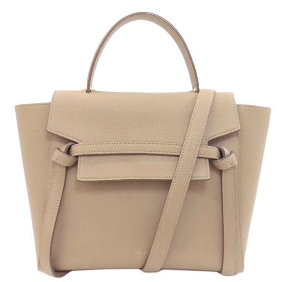 Pre-Owned Celine Belt Bag Micro 2-Way Handbag Calfskin Women's CELINE