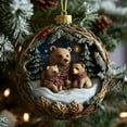 thumbnail image 4 of dajkiuy Bear Family Christmas Ornaments, Family Christmas Tree Decorations, Unique Bear Gifts for Mom, Dad, Grandma, Grandpa, 4 of 5