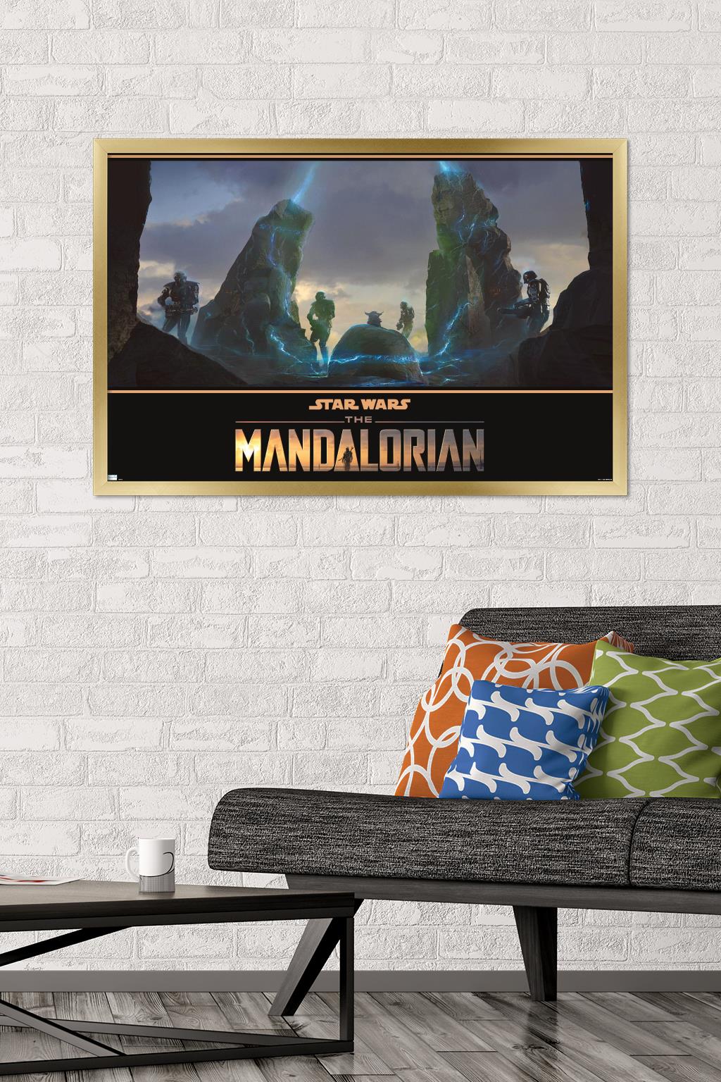 Star Wars: The Mandalorian Season 2 - Seeing Stone Wall Poster, 22.375" x 34", Framed - image 2 of 5