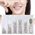 thumbnail image 1 of Joyas de diamantes de imitación dentales, joyas de dientes, gemas de decoración de dientes de cristal dental (marfil) Likrtyny Cuidado Belleza, 1 of 6
