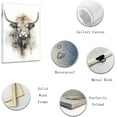 thumbnail image 2 of ZHONGYUTONG Highland Cow Canvas Wall Art Cow Face Watercolour Poster Prints Abstract Animal Pictures for Modern Nursery Kids Room Decor Framed (20.00" x 30.00"), 2 of 6