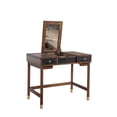 thumbnail image 2 of Alpine Furniture Belham Wood Bedroom Vanity in Dark Walnut (Brown)  & Black, 2 of 5