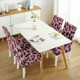 thumbnail image 3 of Leopard Print Dining Chair Covers Set of 4 Chic Animal Pattern Washable Polyester Stretch Slipcovers Removable Seat Protector for Classic Home Decor, 3 of 5