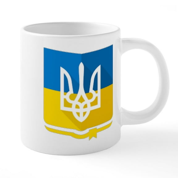 CafePress - Bendera Ukraina Mugs - 20 Oz White Ceramic Mega Mug