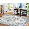 thumbnail image 4 of SAFAVIEH Skyler Boniface Medallion Area Rug, Grey/Ivory, 8' x 8' Square, 4 of 9