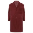 thumbnail image 3 of iiniim Unisexe Hommes Femmes Veste de Travail à Revers Résistante à l'Usure à Manches Longues Manteau de Laboratoire Antipoussière Uniformes Rouge 180, 3 of 6