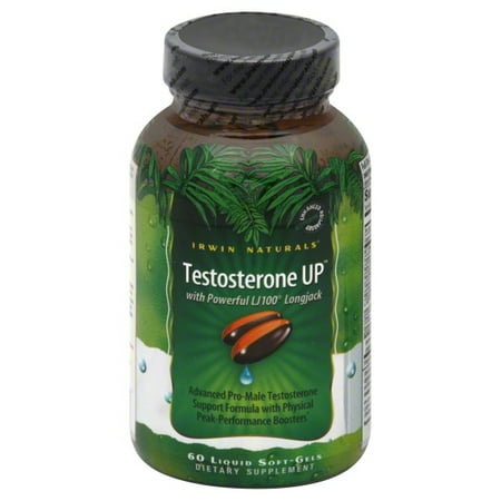 Irwin Naturals Testosterone UP, 60 ct (Best Prescription Testosterone Gel)