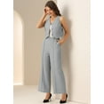 thumbnail image 4 of DARING DIVA Women's Dressy Two Piece Business Outfits XS Grey, 4 of 6