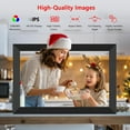 thumbnail image 2 of FRAMEO Digital Photo Frame 10.1 Inch WiFi Touch Screen 1280x800 HD IPS Display 32GB Storage Auto-Rotate Wall Mountable Easy Share Photos Videos via App Black, 2 of 8