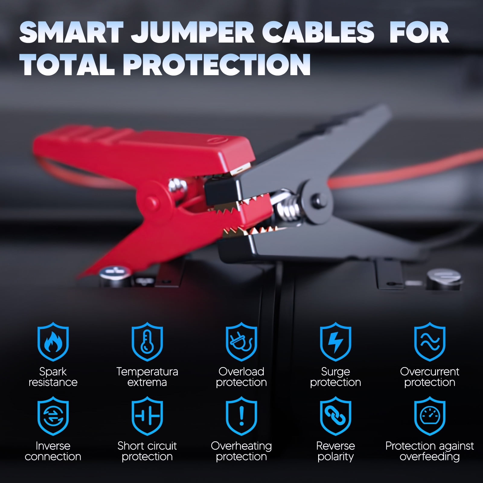 UNTIMATY Portable Car Jump Starter with Air Compressor Power Bank 3000A 39800mAh 12V Car Battery Jump Starter 150PSI Digital Tire Inflator Portable Battery Jump Box with Jumper Cables
