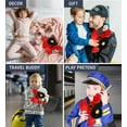 thumbnail image 4 of DolliBu Lobster big eye Police Officer Plush Toy - Super Soft Lobster big eye Cop Stuffed Animal Dress Up with Cute Cop Cap Outfit - Fluffy Policeman Toy Plush Gift - 6 Inches, 4 of 8