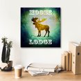 thumbnail image 6 of Epic Graffiti 'Lodge Moose Lodge' by Lightbox Journal, Canvas Wall Art, 18"x18", 6 of 8