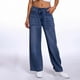 thumbnail image 1 of WILLBEST Pantalones Mujer Pantalones Vaqueros Rectos de Cintura Alta para Mujer, Elásticos, Cómodos, Informales, para Uso Diario, Atuendo Versátil. Chica, 1 of 4