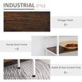 thumbnail image 6 of HomCom 3-Tier Industrial Style Storage Metal Wooden Shelf with a Robust Multi-Functional Design & Adjustable Feet, 6 of 10