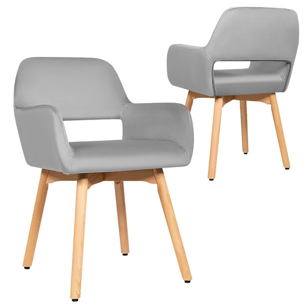 Finihen Accent Chairs, Set of 2 Modern Accent Armchairs, Modern Upholstered Living Room Chair, for Bedroom, Office, Cafe, Gray Finihen Accent Chairs, Set of 2 Modern Accent Armchairs, Modern Upholstered Living Room Chair, for Bedroom, Office, Cafe, Gray