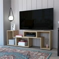 thumbnail image 4 of FM FURNITURE Meuble TV Extensible Harmony Pin Clair (beige) Bois Manufacturé, 4 of 7