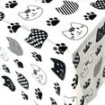 thumbnail image 4 of Disposable Plastic Tablecloths Cute Cat Print Waterproof Oil Proof Rectangular Picnic Table Cover for Party Supplies 2 Pack, 4 of 6