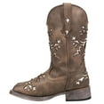 thumbnail image 3 of Roper Girls Lola Metallic Square Toe Cowboy   Mid Calf Boots, 3 of 5