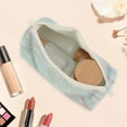 thumbnail image 5 of Unique Bargains 1 Pc Plush Style Drawstring Makeup Bag for Vacation Blue Wool, 5 of 6