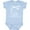 Baby Blue, variant on Great White Shark Jumping in White Boys or Girls Baby Bodysuit
