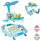thumbnail image 1 of Andadera para Bebé Mecedora con Luces Bastón Dirigle Altura Ajustable Ruedas de Goma Apta desde 6 meses o hasta 12 kg - Azul, 1 of 7