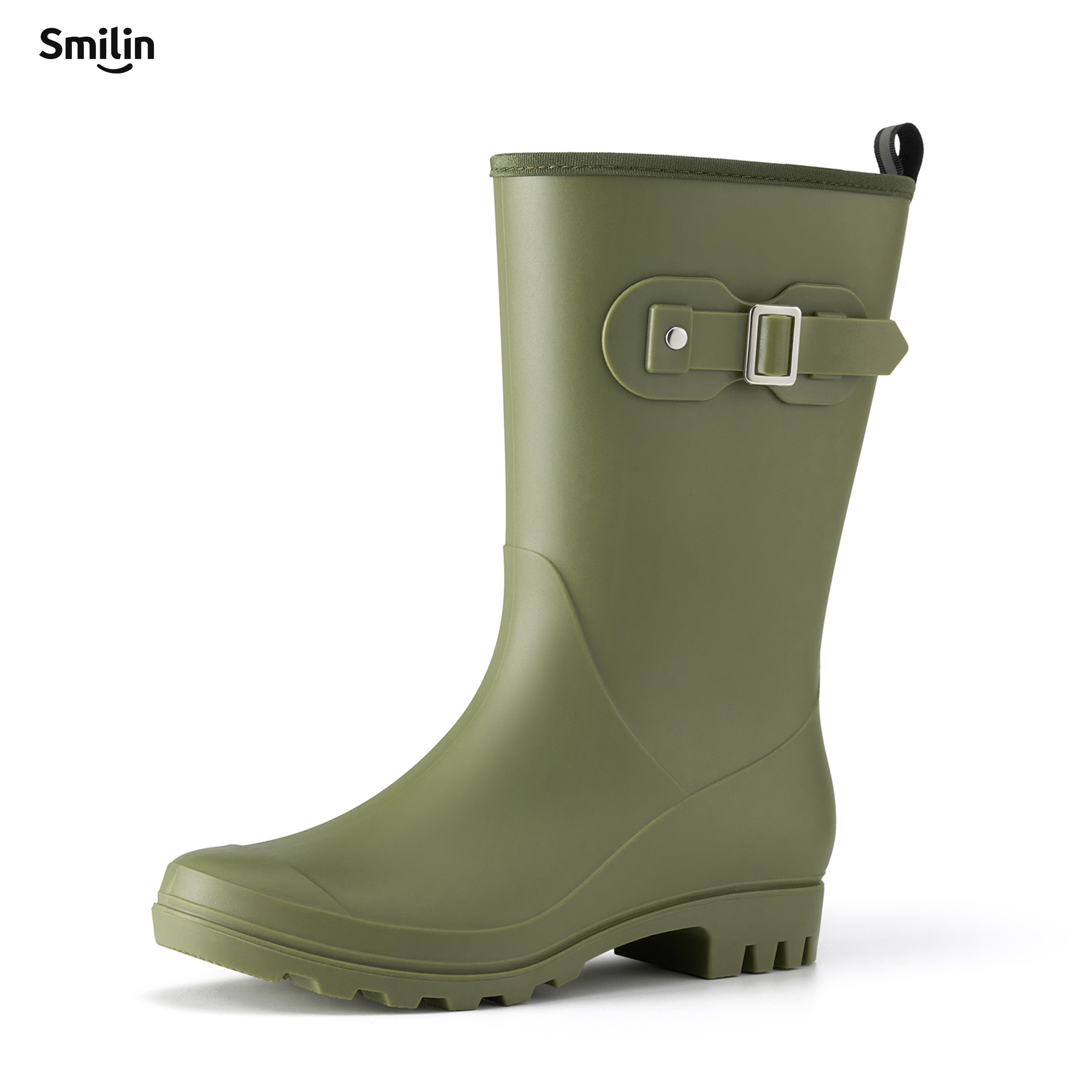 SMILIN Women's Wide Calf Wellington Rain Boot