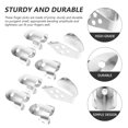 thumbnail image 2 of MasteelfCA 2 Sets Metal Guitar Finger Picks Thumb Picks Bass Ukulele Finger Picks Set Silver, 2 of 7