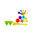 thumbnail image 2 of Set Medidor con Báscula, Cucharas y Tazas para Cocina, PP sin BPA, 8 pak  Lab.G Multicolor, 2 of 3