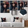 thumbnail image 4 of Designart "Woman with a Vintage Hat I" Fashion Woman Metal Wall Art Prints, 4 of 5