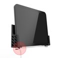 thumbnail image 2 of 1Pc Double Slot Wall Bracket Hanging Bracket Storage Stand for Tablet And Mobile Phone Black, 2 of 7