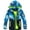 Blue, variant on MGEOY Boys Rain Jackets Lightweight Waterproof Hooded Raincoats Windbreakers for Kids
