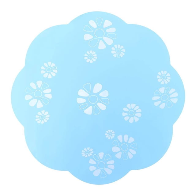 Fontaine à Eau pour Animaux Set de Table en Silicone Réutilisable Cuisine Animaux Alimentation Bureau Décoration Tapis Repas Bleu